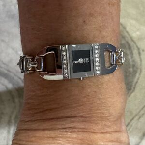 ESQ by Movado Dainty Silver and Black Women's Watch